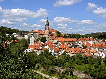 Město Český Krumlov, celkový pohled